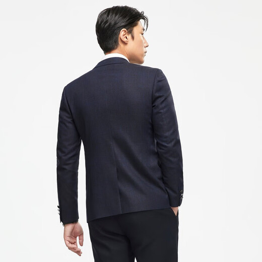 雅戈尔 西服男士 2021秋冬季青年男套西上衣 VOHQ250010FCY上衣 深蓝 175/96A