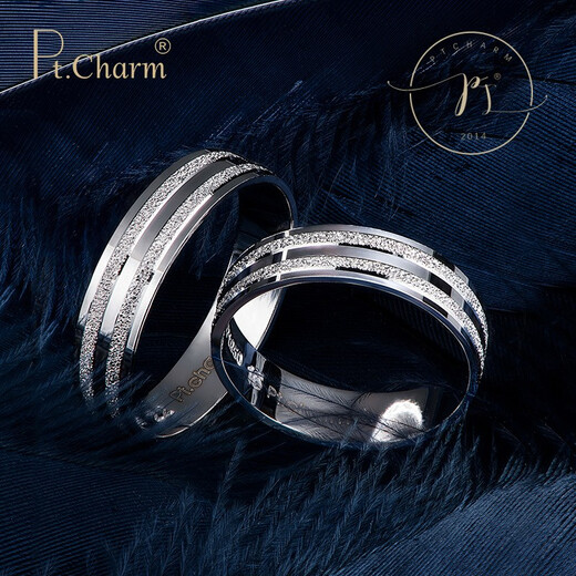Pt.Charm platinum ring pt950 platinum couple ring female lifestyle wedding ring jewelry fashionable gift men's ring out of stock can be customized contact customer service 6 grams