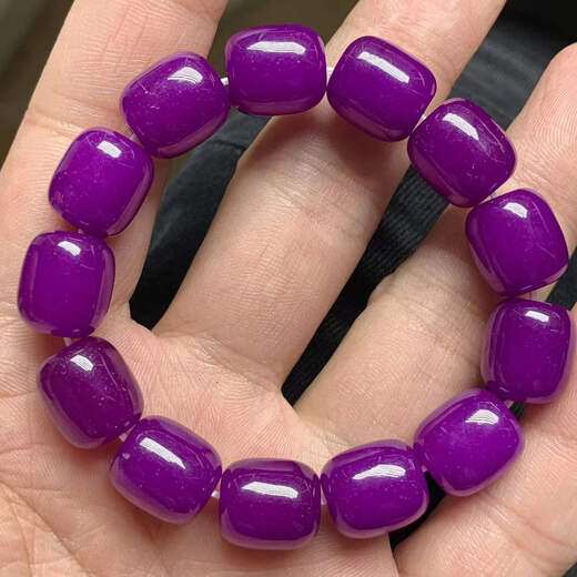 Tiansi Shukulai Steinarmband für Männer und Frauen Kirschblütenpulver Alte Mine Suji Rohes Steinkristallarmband SN9859 8mm Old Mine Purple Shu Drei Kreise