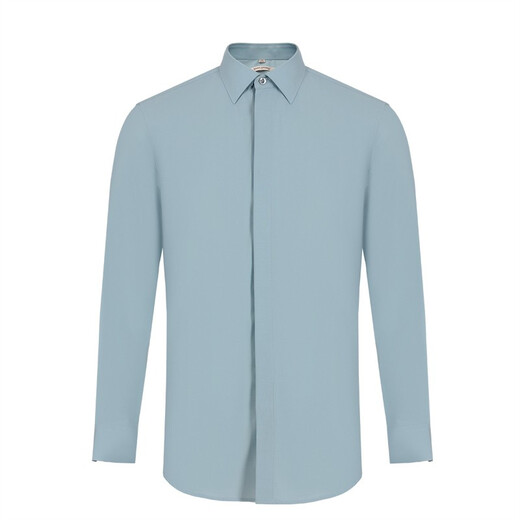 MAILYARD/Melya long-sleeved shirt Modal business and casual men's spring slim-free shirt 833 Lake Blue XL /42S