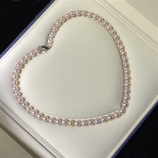 Xuanxian classic freshwater pearl French necklace mother chain freshwater ak pearl domestic product light 45cm
