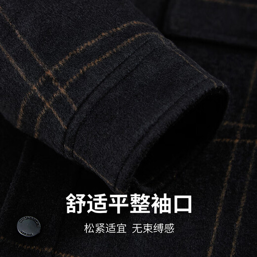 Bailando con la chaqueta de trabajo a prueba de viento de otoño e invernal y lobo de lobo para hombres 001 Negro 185