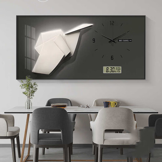 
Chengzi Light luxury abstract large-size electric meter box decoration painting mute household perpetual calendar with watch cover distribution box hanging painting JD138.95 perpetual calendar + watch/black hand 120*60 (cover 110*50) lift cover support rod black frame