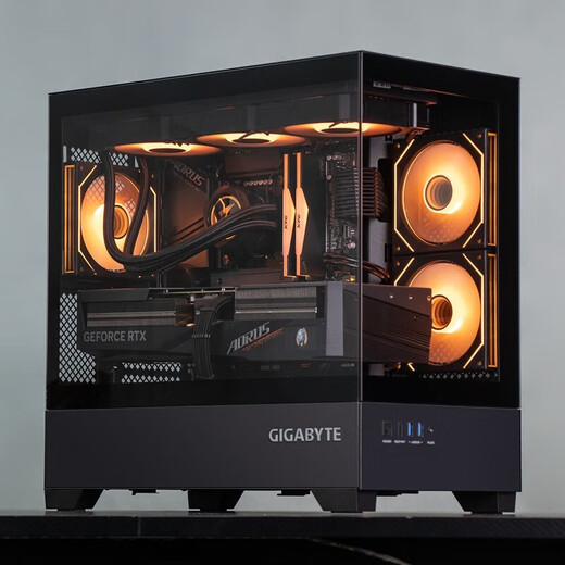 
Gigabyte Family Bucket AMD Ryzen R9 9900/9950X3D+5070TI/5080/5090/RX9070XT E-sports game console Desktop assembled computer Thousand frames E-sports Configuration 1: No graphics card 9900X+32G+1T