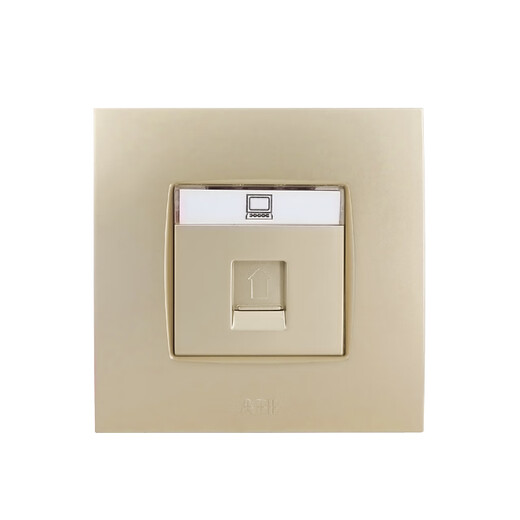XMSJ switch socket panel steel frame is made of Yipin Gold, one open, two open, light open, three holes, 16A package, one open, double control with wire au13553pg