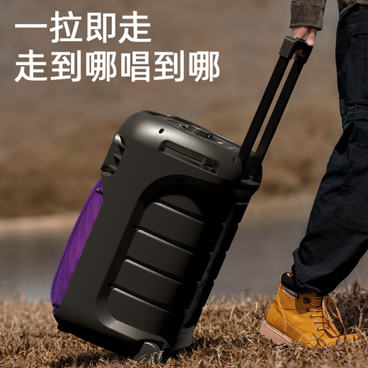 Philips (PHILIPS) SD189 Bluetooth speaker outdoor audio high volume square dance pull rod bass electric guitar folk instrument speaker