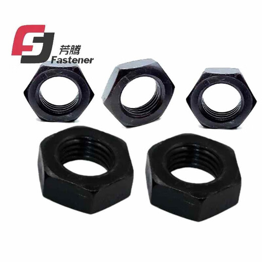 Fangteng Level 8 hohe grobe grobe Zähne GB6172 Sechseckige dünne Nuss GB6173 Hexagonal Flat Nuss M8M10-M48 10 feine Zähne Dünne Nuss M12*1,25
