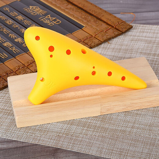 HAMDUN Ocarina 12-hole AC green resin plastic wind instrument alto C key beginner entry teaching instrument plastic bakelite school special flute