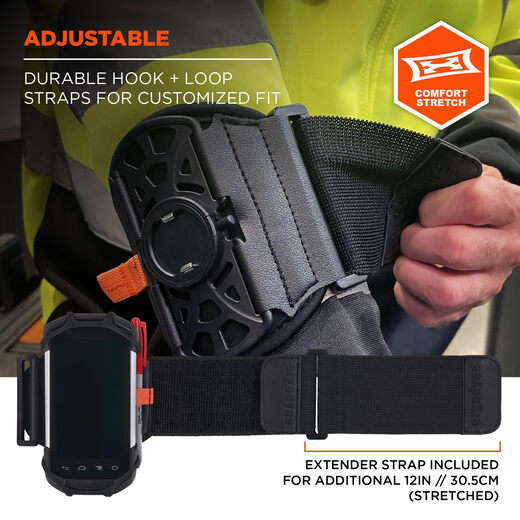 ERGODYNE Squids 5545 armband wristband scanner holder adjustable suitable for mobile phones, scanners, mobile computers, PDAs