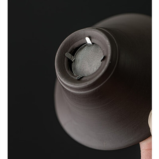 Reward a complete set of purple sand kung fu tea set, teapot, lid, bowl, tea cup, black gold porcelain stone storage and arrangement, dual-use tea tray, small set for home use, purple sand teapot 5-piece set + square window flower tea tray