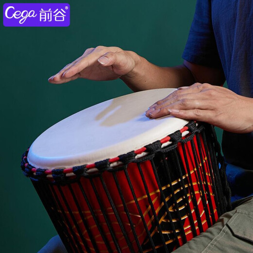 Cega非洲鼓儿童手鼓成人初学入门山羊皮丽江手鼓打击乐器 锦瑟云海 标12