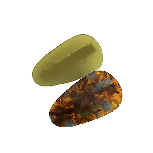 Xiangwan hairpin 2 side clips acetic acid water drop broken hairpin female side duckbill clip one-word bangs clip hairpin female gift