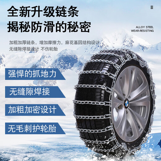 Cheetah CS10/CT7/Q6/Mattu/C5EV/CS6 Feiyang CT5 QI BOLD verschlüsseltes Auto Anti-Slip-Kette, BOLD verschlüsseltes zweiteiliger CS9215/55 R18