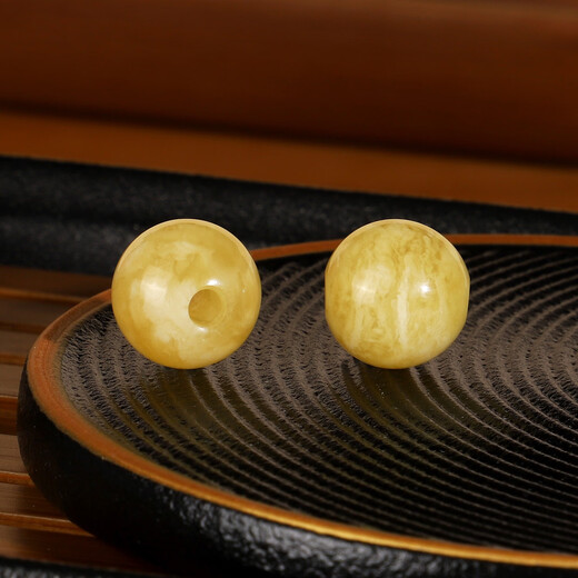 Luoyi Russian beeswax loose beads large hole bead hole 2-3mm precision hole single bead accessories with beads DIY precision large hole beads 6mm2 pull hole 2mm 0g