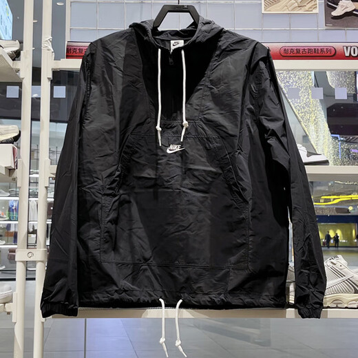 Nike (Nike) Sweinshirt Men's Clothing 2024 Spring and Autumn New Sportswear tejido transpirable Media Zipe Pule Men's FN3893-010 Black XL