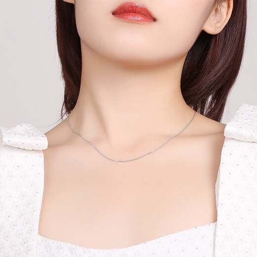 ZLF (ZLF) PT950 platinum necklace women's fashionable fish bone chain platinum chain 2.8g 40cm