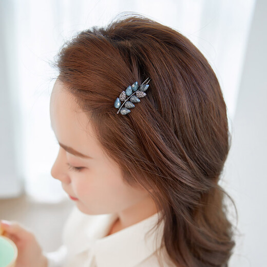 Chimera (CHIMERA) leaf edge clip hairpin temperament duckbill clip Korean style one-word clip bangs clip hairpin headwear hair accessories girl birthday gift