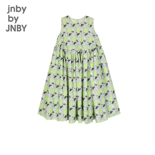 Jnby von Jnby Jiangnan Stoff Kinderkleidung ärmellose Kleid Sommer Süßes Muster lässig mittelgroß