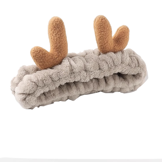 Shusu face wash, hair band, makeup and skin care, unisex simple headscarf, internet celebrity hair band, coffee antler hair band