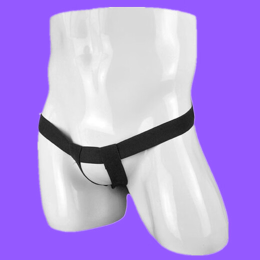 Men's sexy underwear for gay men with rings and rings, double thongs, open crotch, butt lift, exposed penis, PP, black front rings, single size, L size 2 points 62 points 9 feet