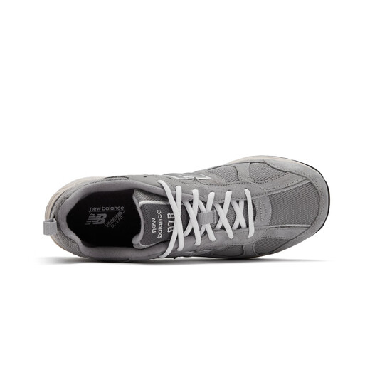 New Balance NB878 Chaussures de papa officielles Chaussures pour hommes Chaussures pour femmes couples rétro gris maigre respirant bas basses décontractées gris CM878MC1 37,5 (longueur du pied 23cm)