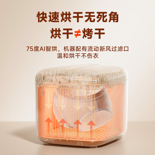 Feili underwear sterilizer dryer household small ultraviolet sterilizer disinfection box portable sterilizer sterilization box ZX02 10L upgraded model (dual lamp tube)