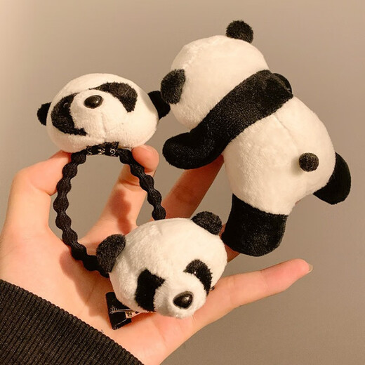 MUSIYU Cute Panda Doll Hairband Little Panda Headband Headband Washing Hairpin Hairpin Hairband Children Adult Hair Accessories Women Panda Hairband A22-301