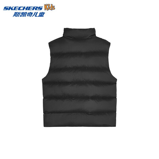 Skechers Kinderkleidung Kinderwesten für Jungen und Mädchenwesten für Schultern Large Kinderjacke L424K080/L425K029 L424K080-Carbon Black/0018 160