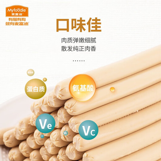 McFoody Dog Snacks Pet Snacks Ham Sausage Mixed Flavors 20g*40 Count