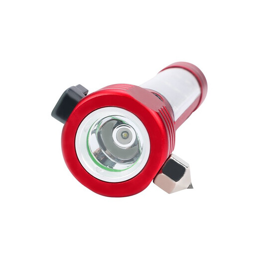 Mingdian Fire Safety Hammer Multifunctional 10-in-1 Strong Flashlight Fire Escape Window Breaking Hammer Can Alarm Solar Charging