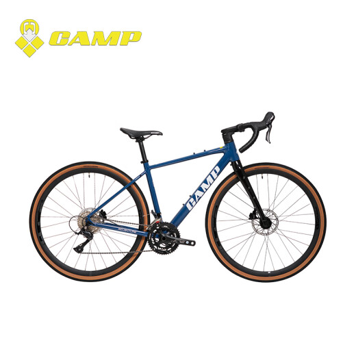 Camp (Camp) Adventure Adventure 4 générations Bend Highway Bike Off-Road Bike en fibre de carbone Fibre à l'huile Fork Alime Gravel Bike Honda Grey Grey 18 Vitesses 490 Yards 700C