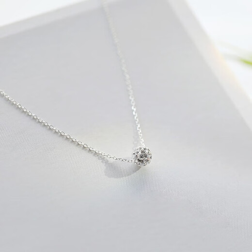 MZMZ transfer bead platinum necklace women's pt950 platinum clavicle chain fashionable and simple Valentine's Day birthday gift for girlfriend next day delivery / distinguished PT950 platinum transfer bead necklace