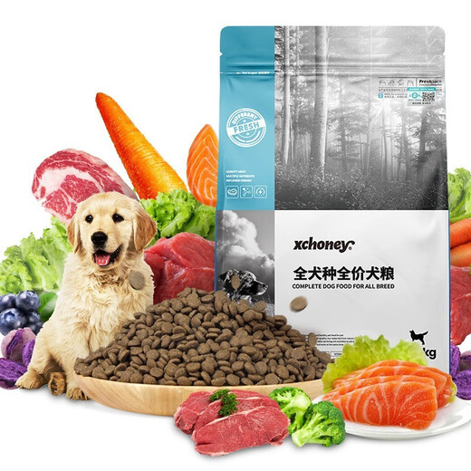 笑宠成幼犬无谷酶解鲜肉全阶段通用狗犬粮 大型犬 成犬  泰迪狗粮40斤 6kg(1.5kg*4袋) 26%蛋白全犬粮(120亿益生菌)