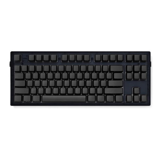 腹灵MK870极夜黑纯黑侧刻机械键盘有线无线蓝牙客制电脑游戏办公 【三模】黑曜石透+纯黑侧刻 红轴【纵享丝滑】