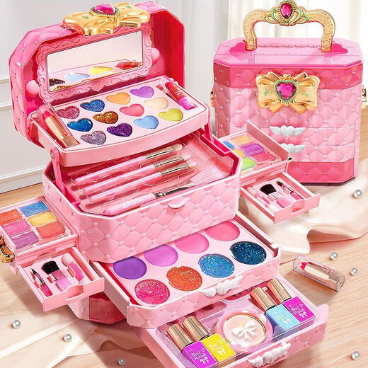 
Magic Bean Shenghuo Children's Cosmetics Toy Set Kids Baby Princess Makeup Box Girls Playing House Girl Gifts Exquisite Gift Box Dream Makeup Suitcase