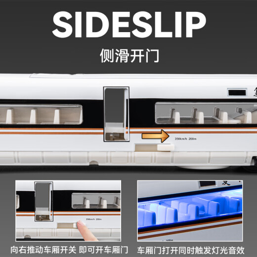 车致遥控高铁火车玩具复兴号动车合金模型儿童高速列车轨道玩具车男孩 【遥控版】复兴号高铁单节-绿色