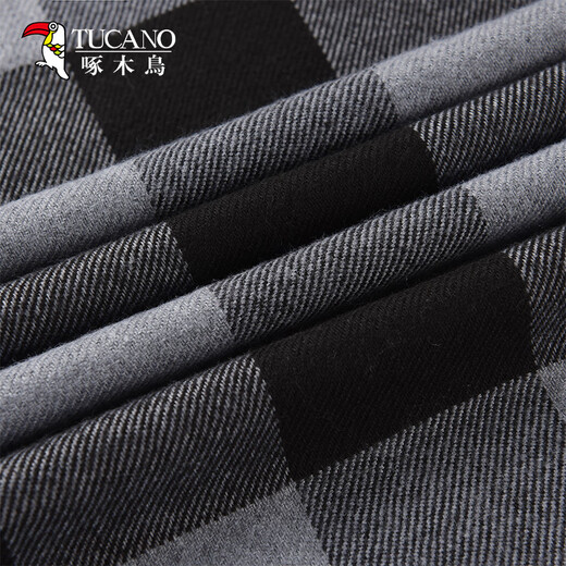 Woodpecker Scarf Men's Autumn and Winter Versatile Plaid Shawl Women's Warm Scarf Couple Students Valentine's Day Birthday Gift for Friends