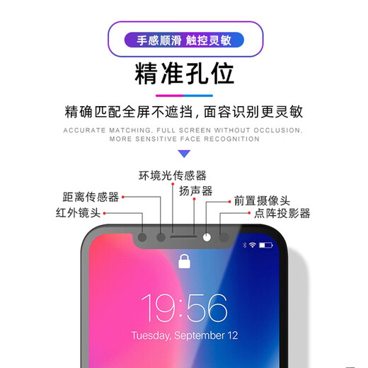Assemblage Yuanlifang Apple X-écran adapté à l'iPhonex XR XSMax Mobile Phone Touch Color Affichage d'origine Installation Apple 11 Assemblage d'écran [Couleur d'origine TFT Flexible]