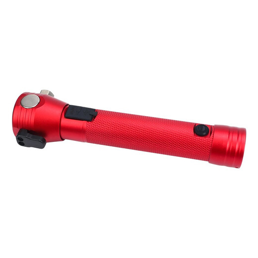 Mingdian Fire Safety Hammer Multifunctional 10-in-1 Strong Flashlight Fire Escape Window Breaking Hammer Can Alarm Solar Charging