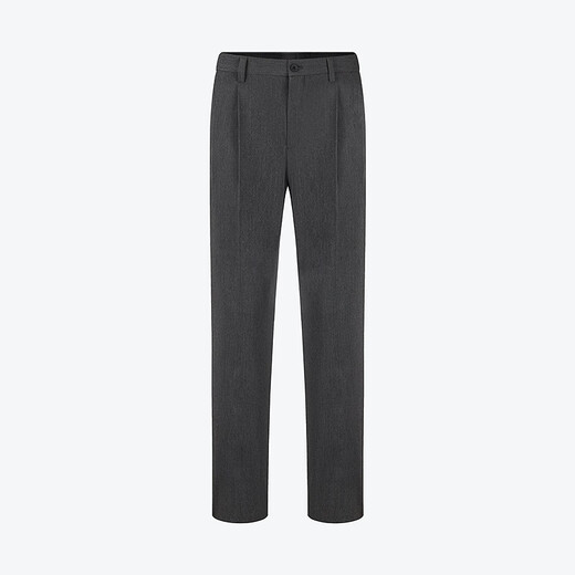 Sept Brand Men's Business Panters 2025 printemps et été Nouveau pantalon long pantalon slim plissé [facile à prendre en charge] 1050 Gris foncé 34