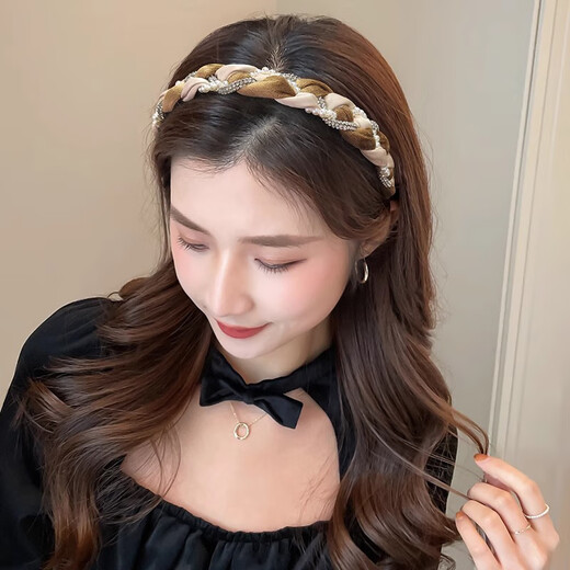 Xiang Wan's high-end headband, women's all-match high-ceiling hairband, face wash headband, pressed hairpins, hair binding headwear