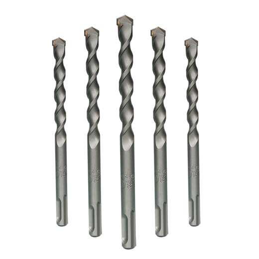 Fang Dawang impact electric hammer drill bit for drilling concrete, round head drill bit, 8mm long round shank, wall-penetrating rotor, round shank 6x160mm, 10-pack integrated