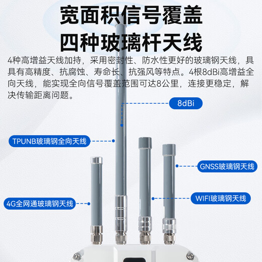 Dite TPUNB wireless communication gateway 8 km omnidirectional 10,000 large IoT gateway with aircraft capacity replaces lora wireless transceiver remote communication P67 waterproof TP9216
