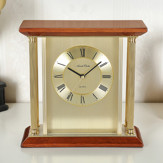 Hermle Clocks赫姆勒时钟北欧现代复古卧室座钟客厅办公室台钟高档报时石英坐钟 QT203-21003