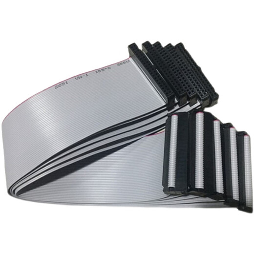 FC gray cable 6/10/14/16/20/40-64P flat double-head IDC2.54 LED screen connection cable download cable 20P (2*10P) 20cm_20cm