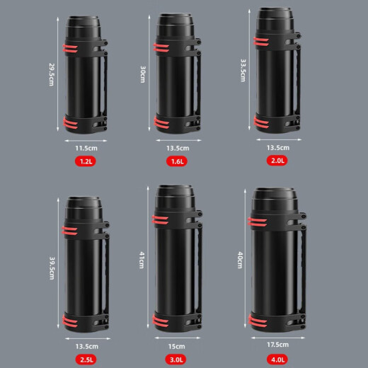 Moosen thermos cup large-capacity outdoor thermos stainless steel thermos for men's travel car with custom LOGO engraving [can hold 2.4Jin [Jin equals 0.5kg] water] book + strap small bowl 1.2L