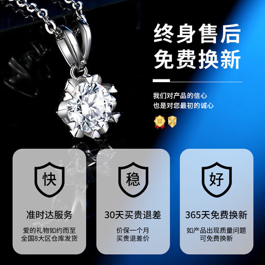 China Gold (CHINA GOLD) Starburst Platinum Necklace for Women Platinum Pendant Clavicle Chain Practical Birthday Gift for Girlfriend and Wife Wedding Anniversary Jingsuda Platinum Starburst Pendant + Platinum Chain