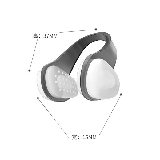 Feyovoly swimming nose clip professional anti-choking silicone adult men and women equipment anti-slip diving nose clip nose clip earplug set-blue