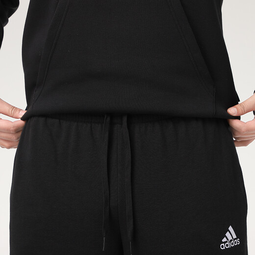 阿迪达斯（adidas） 男裤 25夏新款运动裤舒适棉质透气休闲裤时尚针织直筒毛圈长裤子 拍小一码/GK9273 S