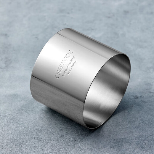 Learn Kitchen Baking Tools 6-inch round heightened 8cm thick stainless steel mousse ring baking tiramisu cake mold WK9312